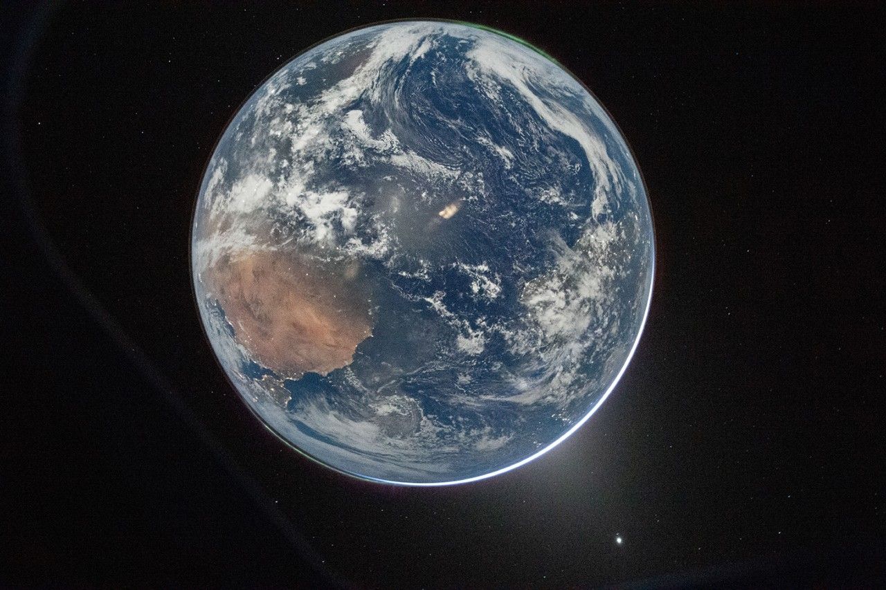 A Moonlit Earth as Seen From Artemis II - NASA Science