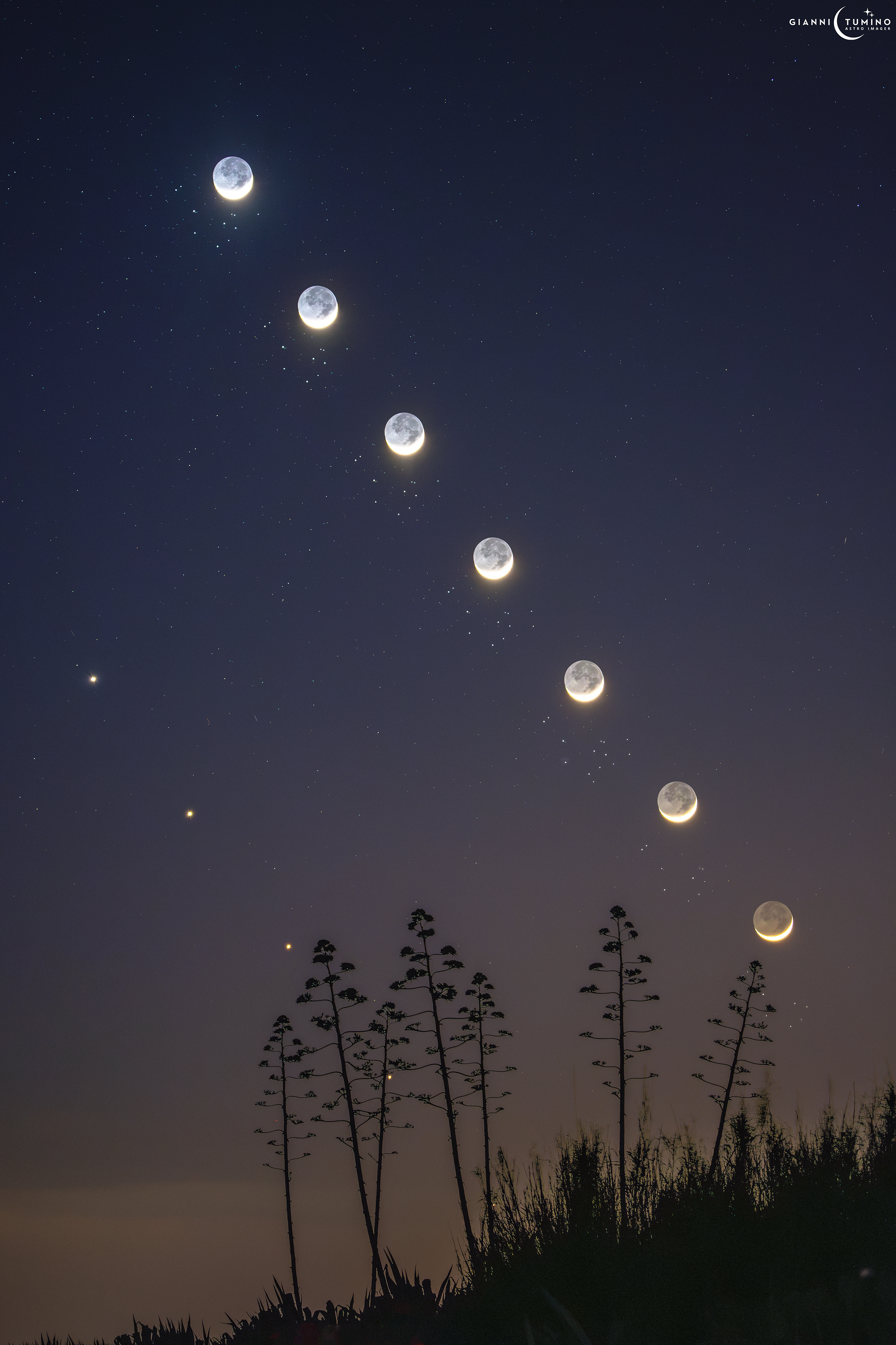 APOD: 2026 April 29 – The Moon, Venus, and the Pleiades