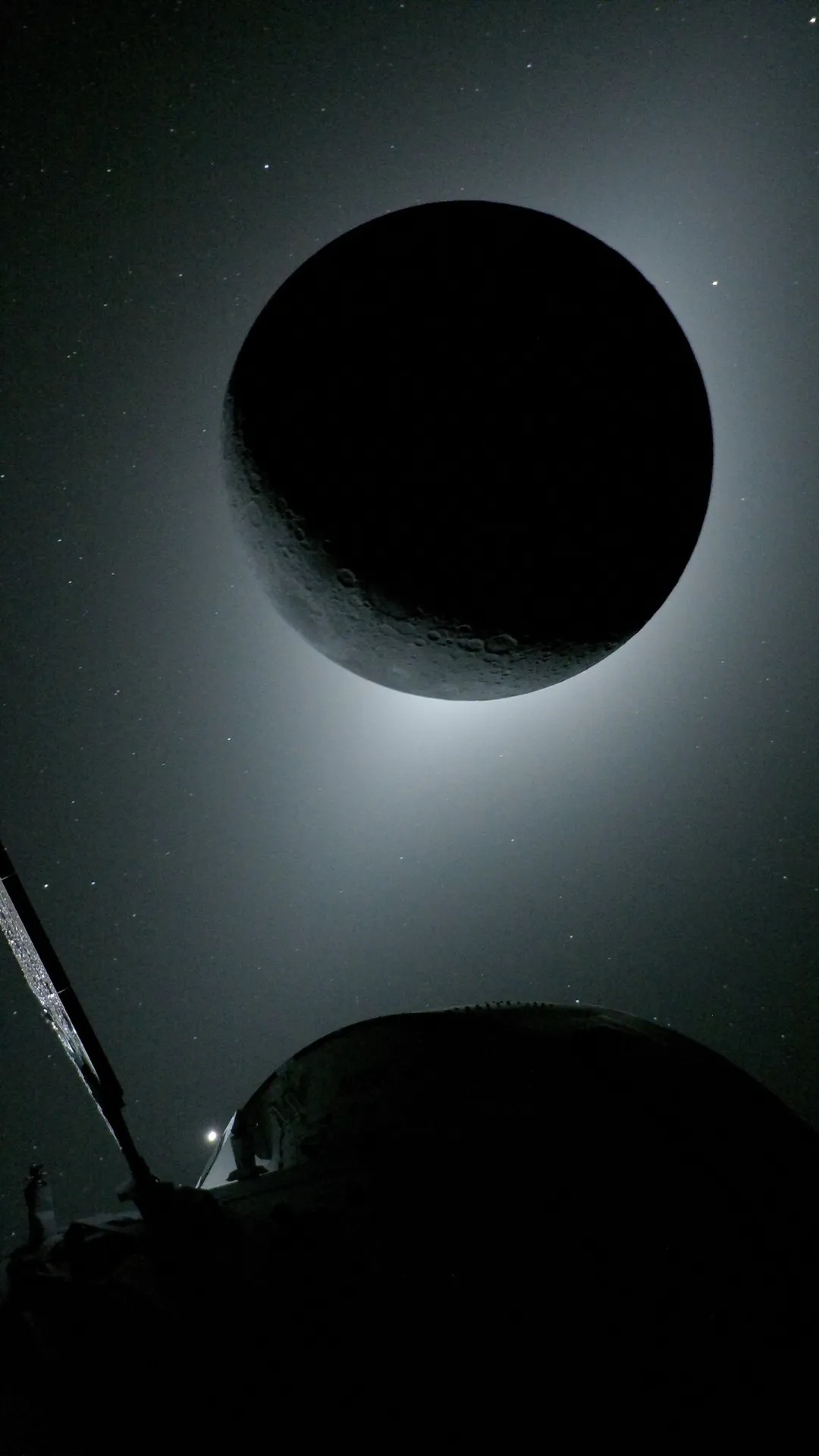 Artemis II Eclipse View from Orion Mobile Wallpaper
