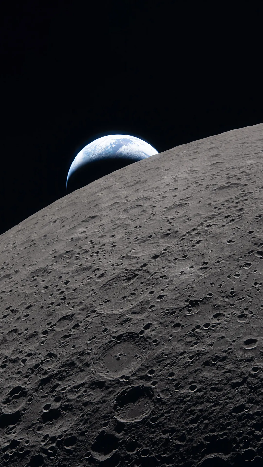 Artemis II Lunar Flyby Wallpaper: Setting Earth
