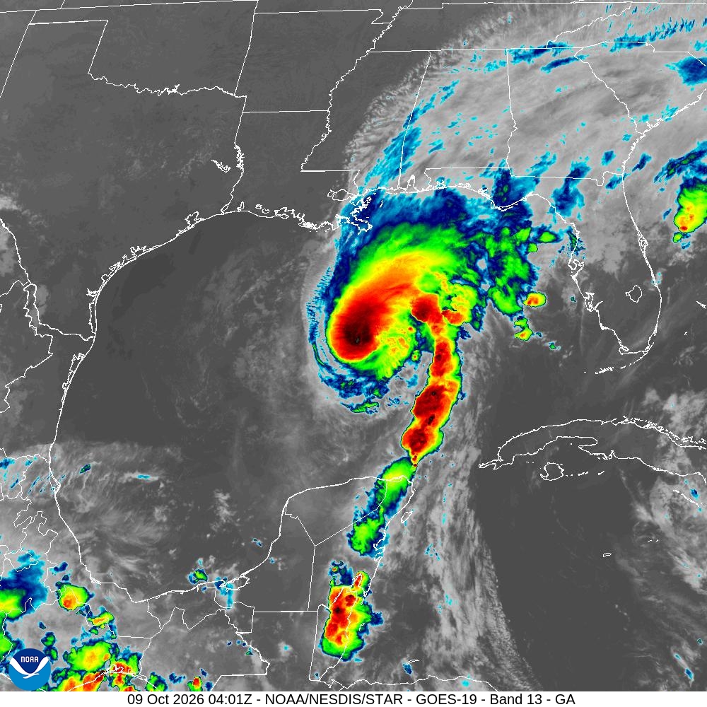 GOES-19 Satellite Imagery: Gulf of America Sector