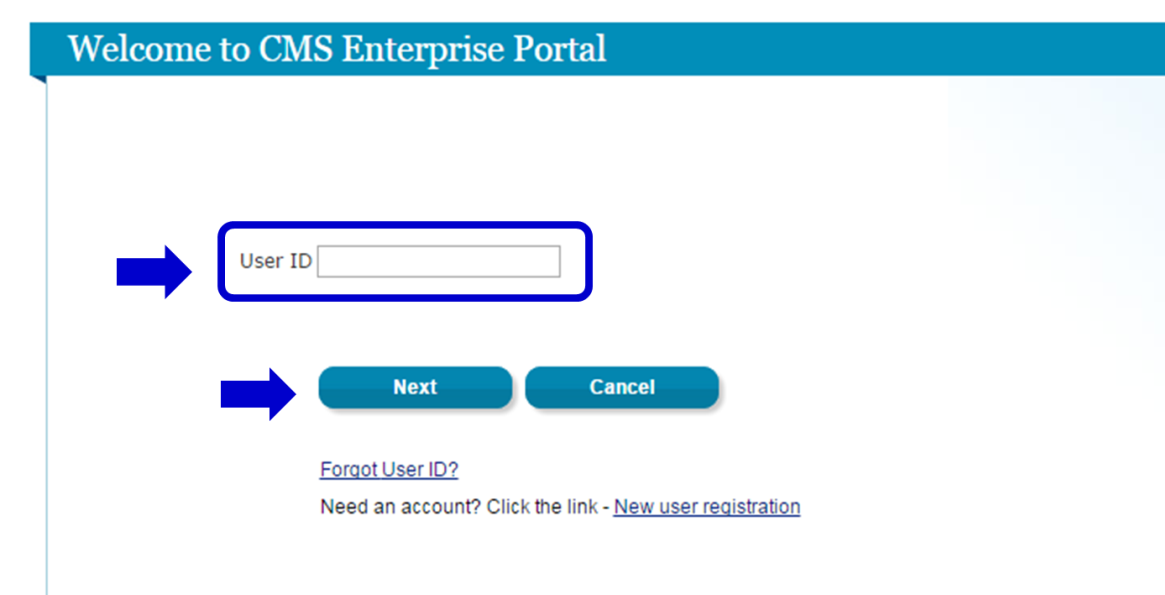 Welcome to CMS Enterprise Portal Page