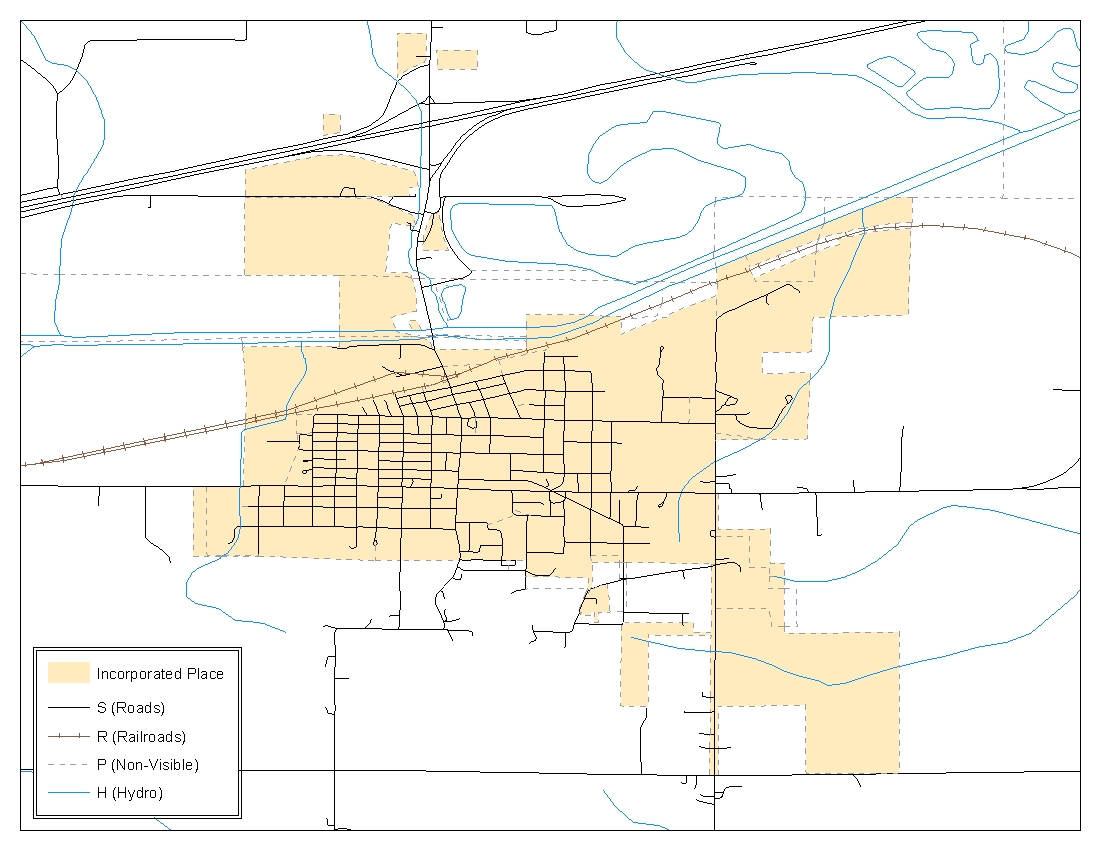 Example C-1:  Suggested Map Symbolization.