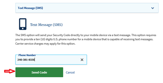 Using Text Message (SMS) - Step 1