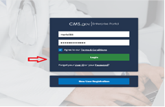 CMS Enterprise Portal - Enter User ID and Password