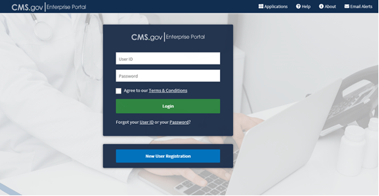 CMS Enterprise Portal Login Page 