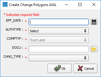 Create change polygons